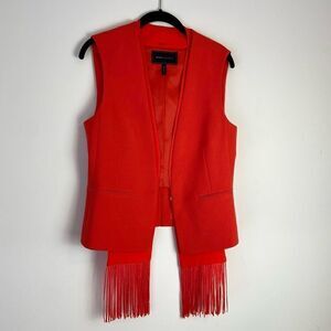 NWOT BCBG MaxAzria Jared Vest with Removable Scarf SZ S